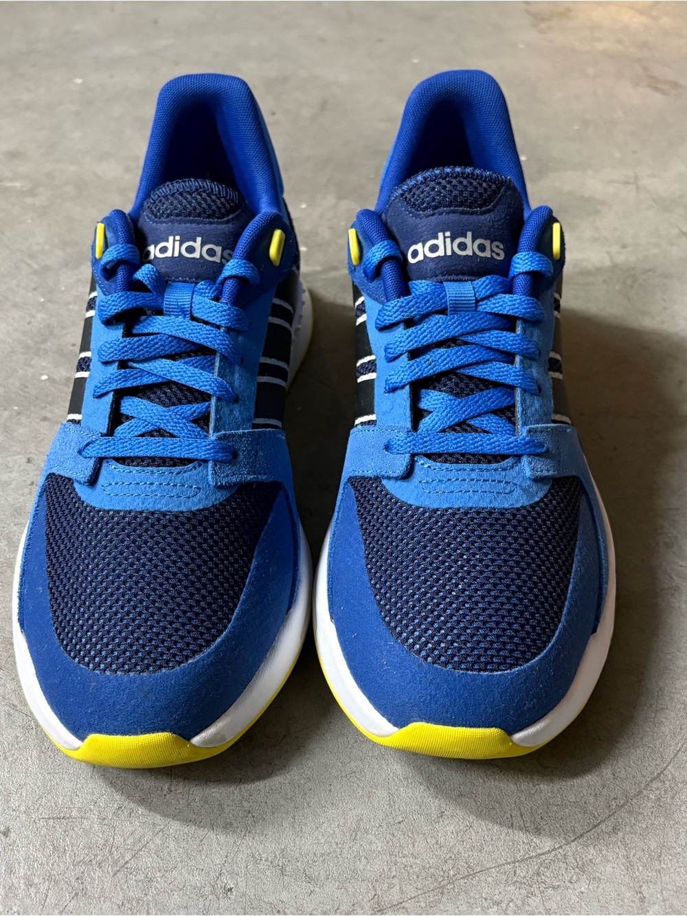 Adidas Men's Run90s Sneaker - Royal Blue/Navy - Size 9